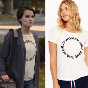 Women's Anthropologie Women Will Save The World T-shirt
